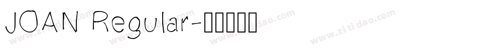JOAN Regular字体转换